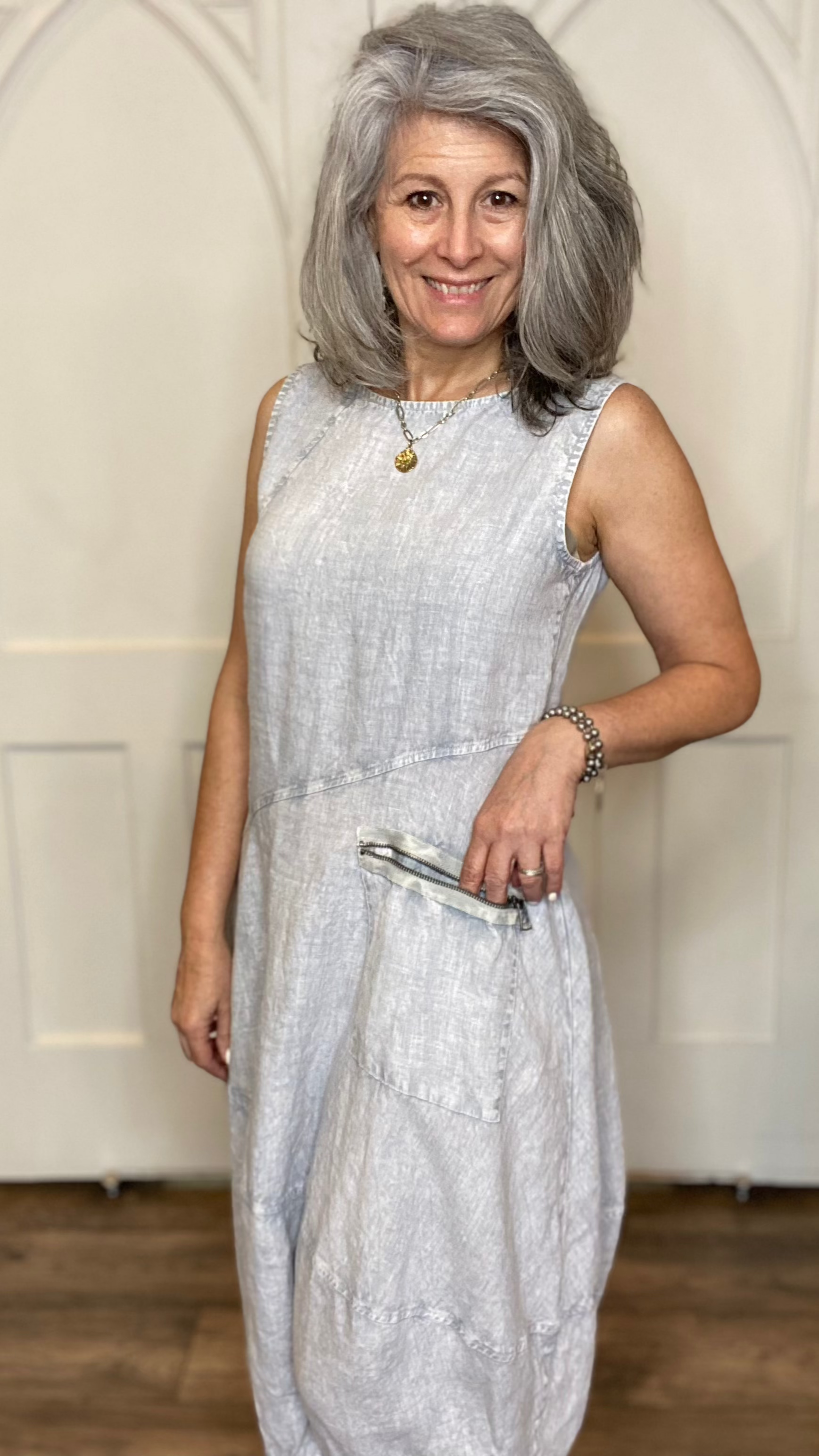 HAYDEE DRESS- Metal Small