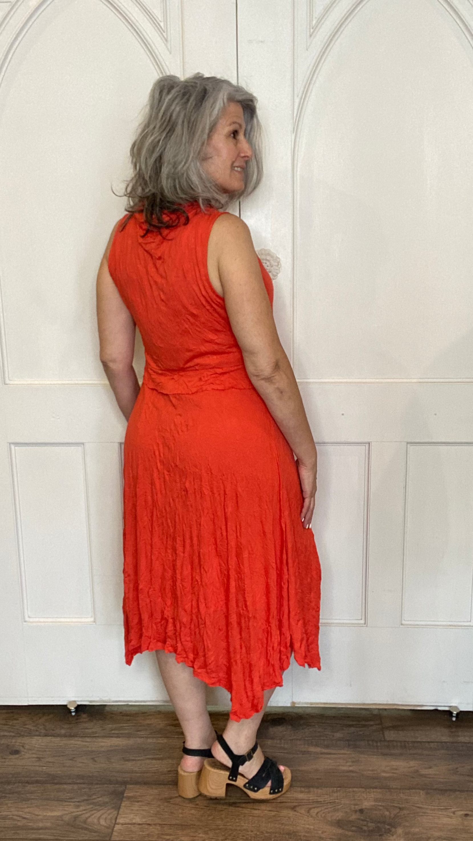 LORETTA DRESS - Apricot M & L