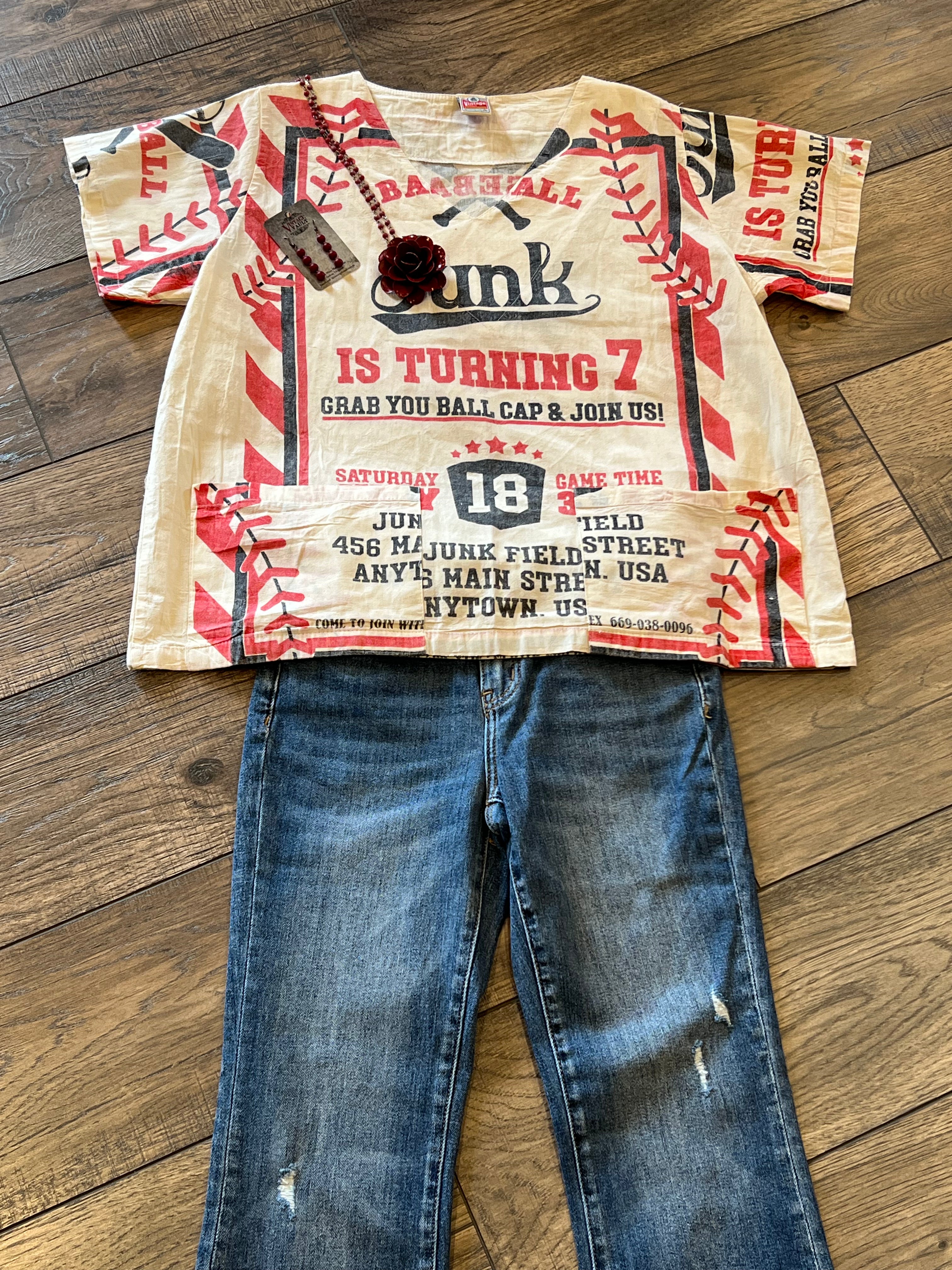 Junk Field Baseball Two Pocket Top