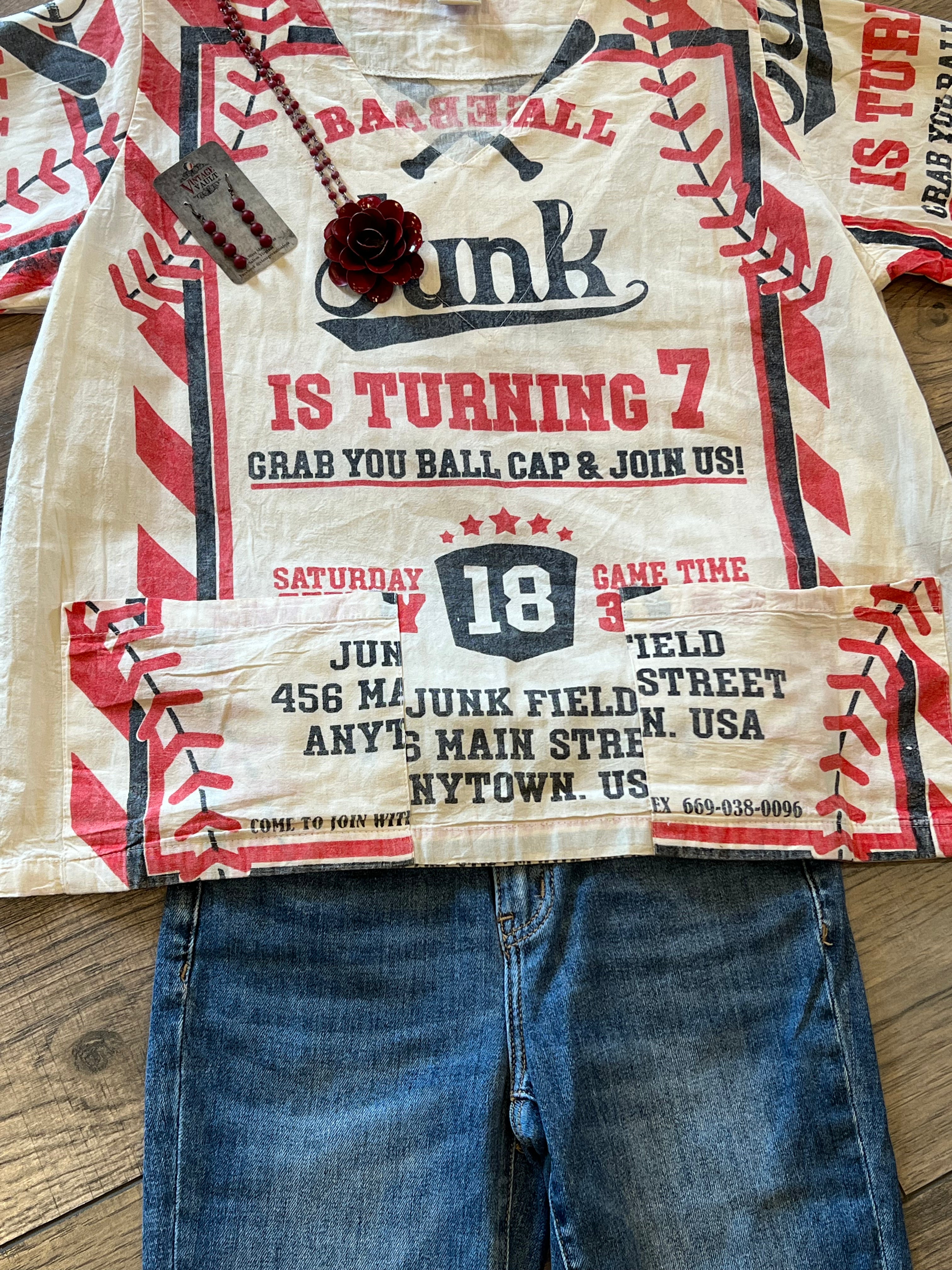 Junk Field Baseball Two Pocket Top