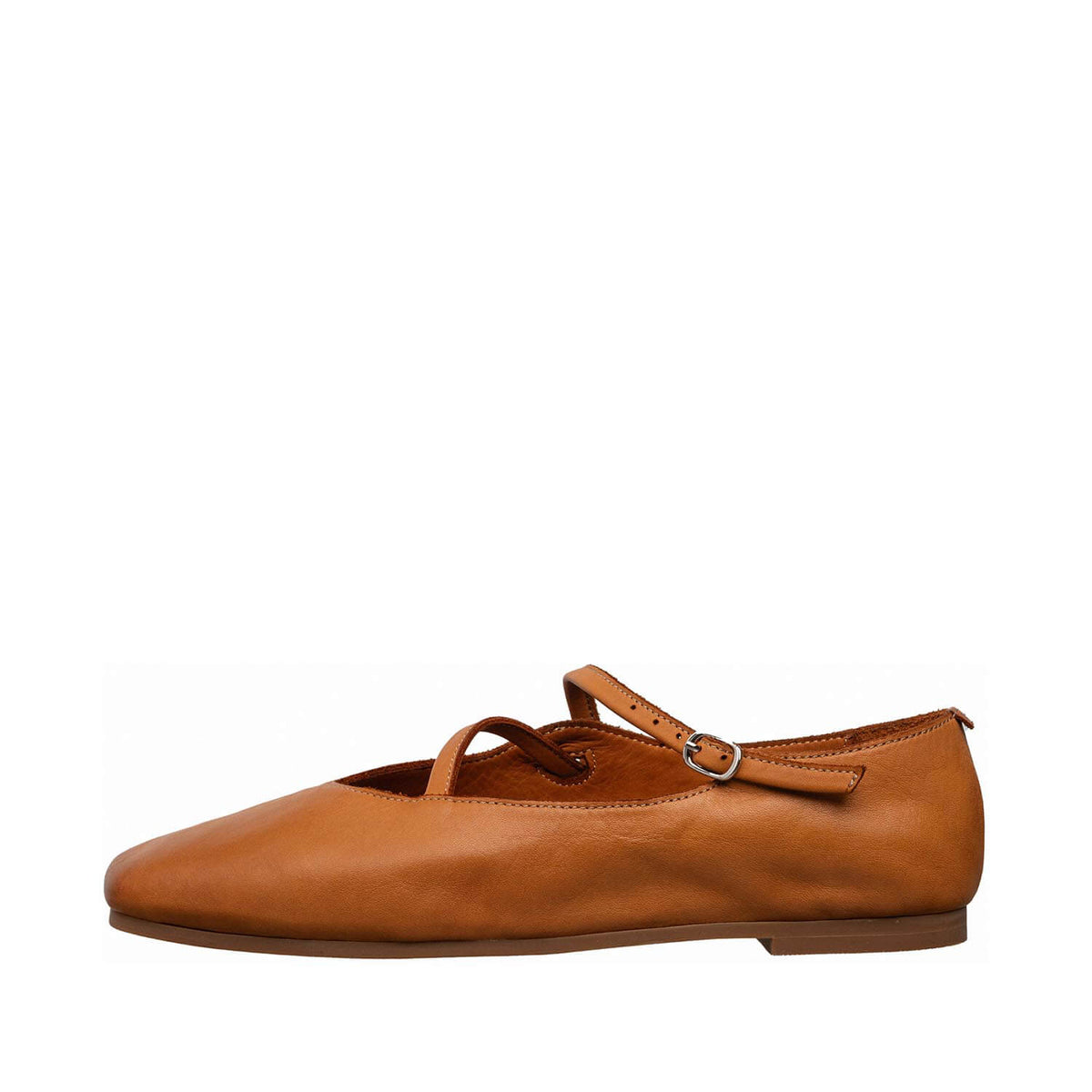 Mary Jane Ballet Flats Lorelei Tan - Vintage Vault Boutique