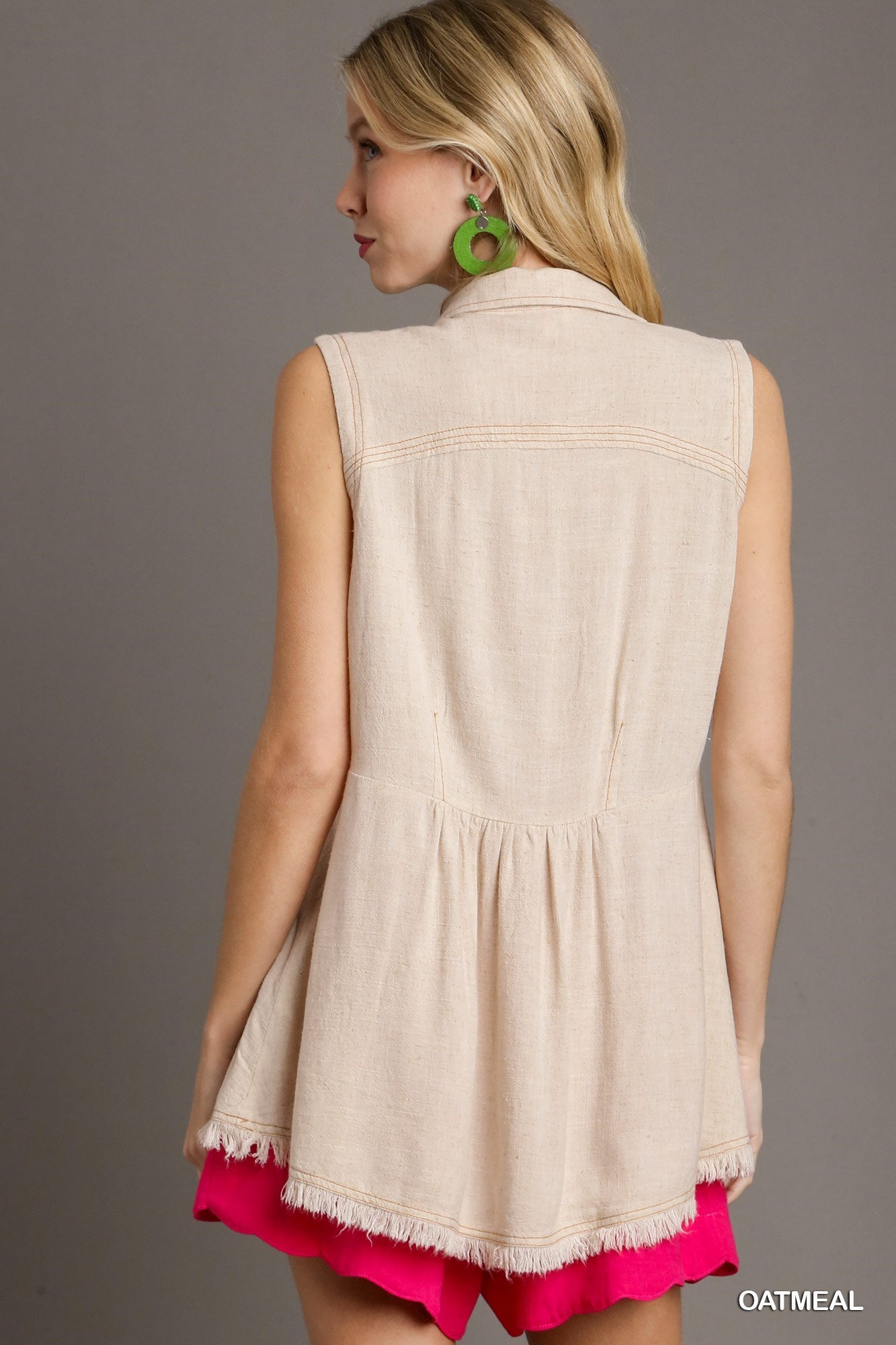 Stitch & Fray Tunic Tank Top Oatmeal