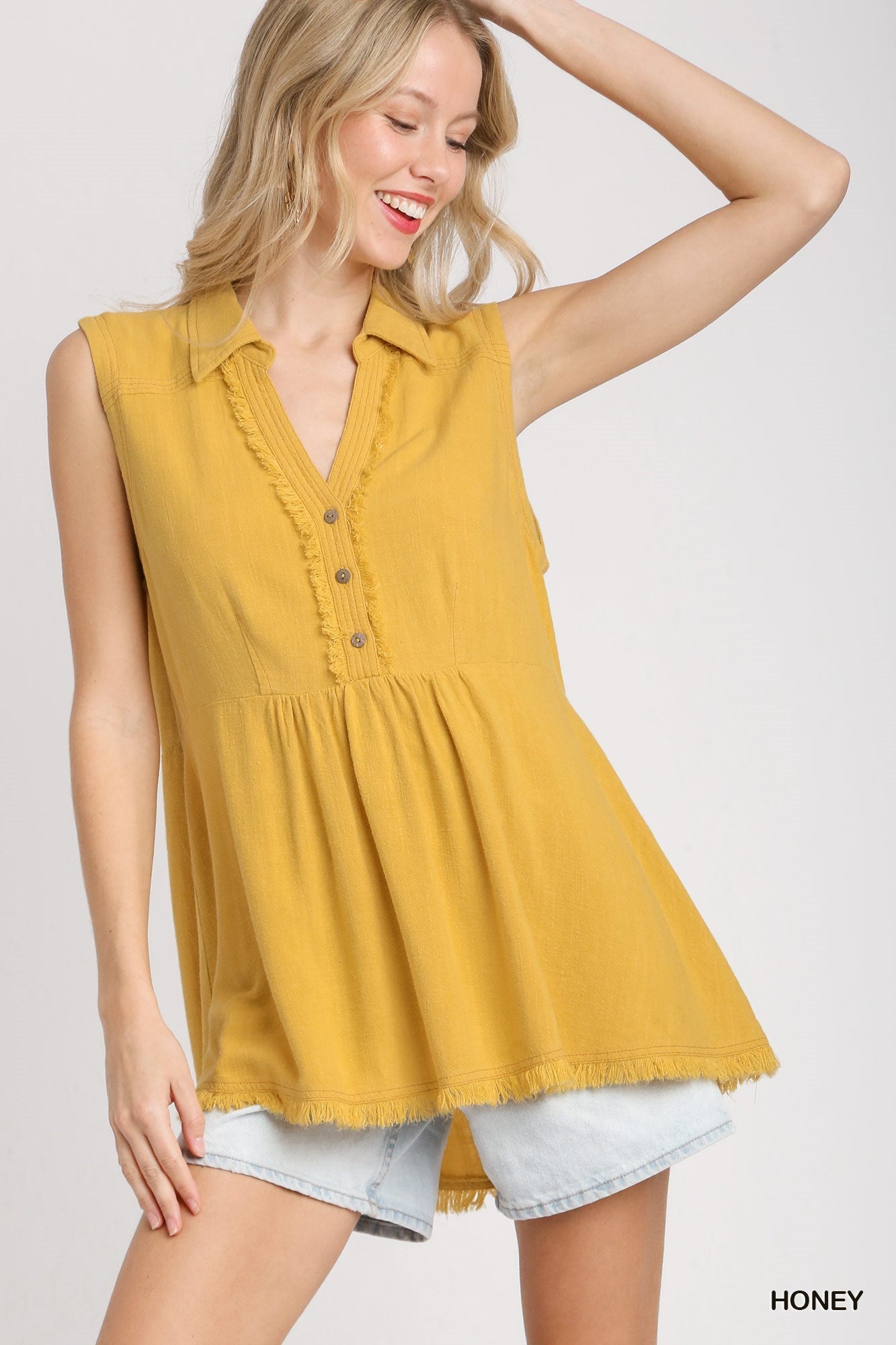 Stitch & Fray Tunic Tank Top Honey