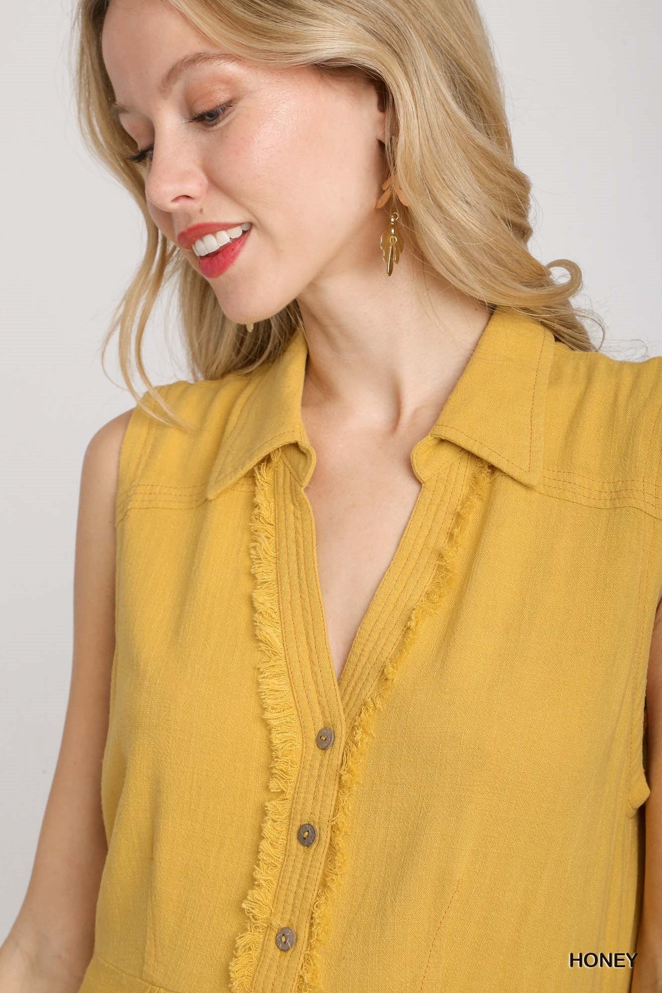 Stitch & Fray Tunic Tank Top Honey