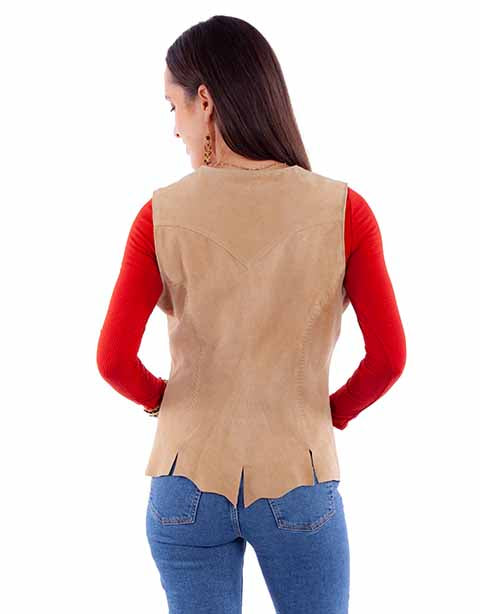 Snap Front Leather Vest