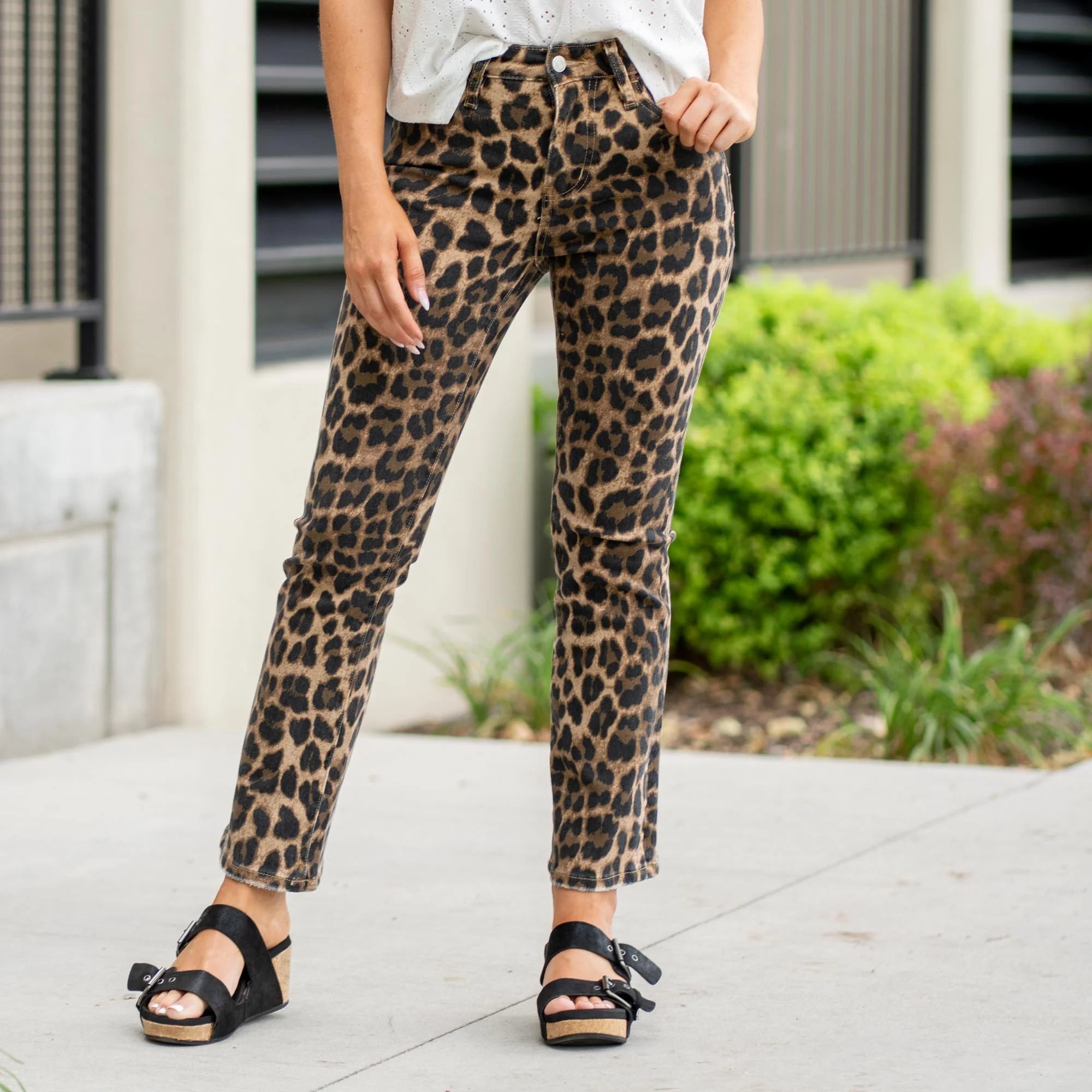 Leopard Kick Flare Pant