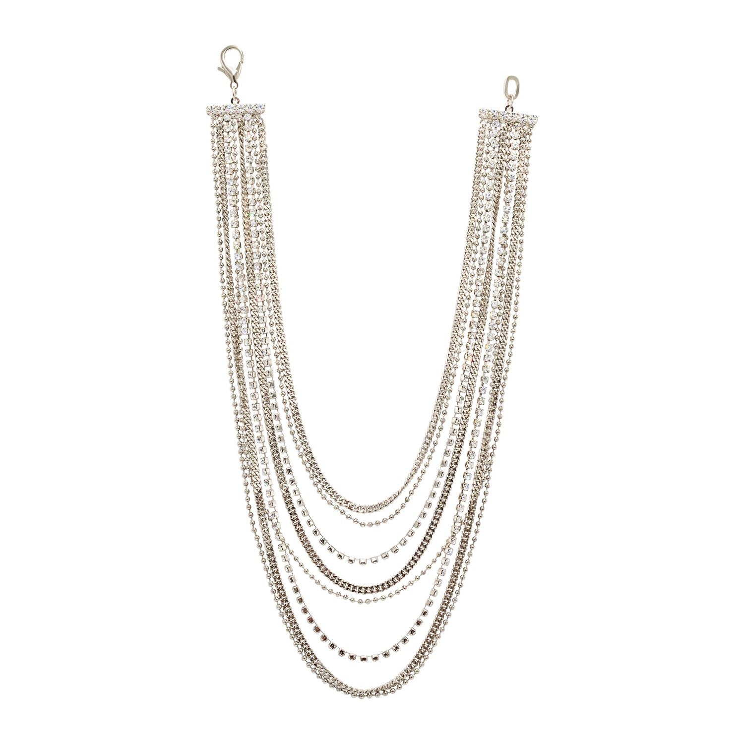 Wendy Short Necklace in Antique Silver