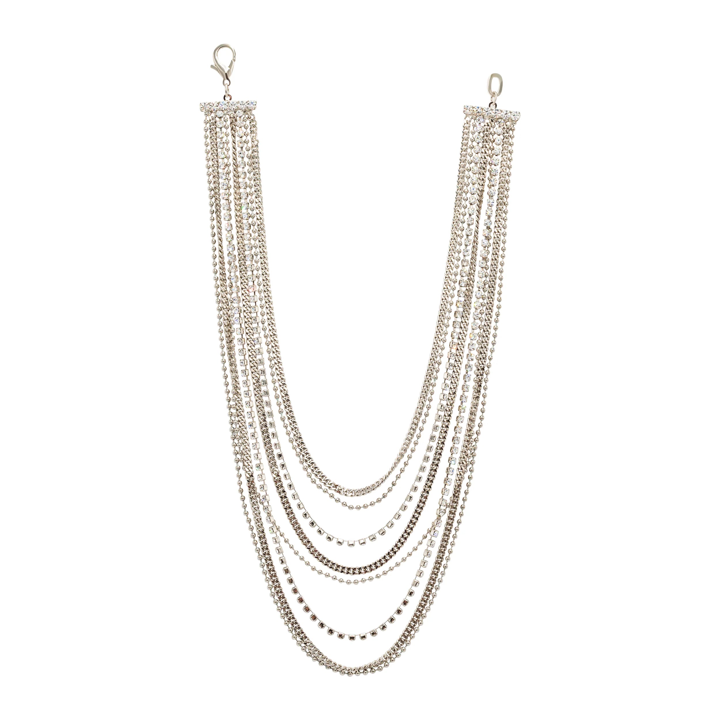 Wendy Short Necklace in Antique Silver