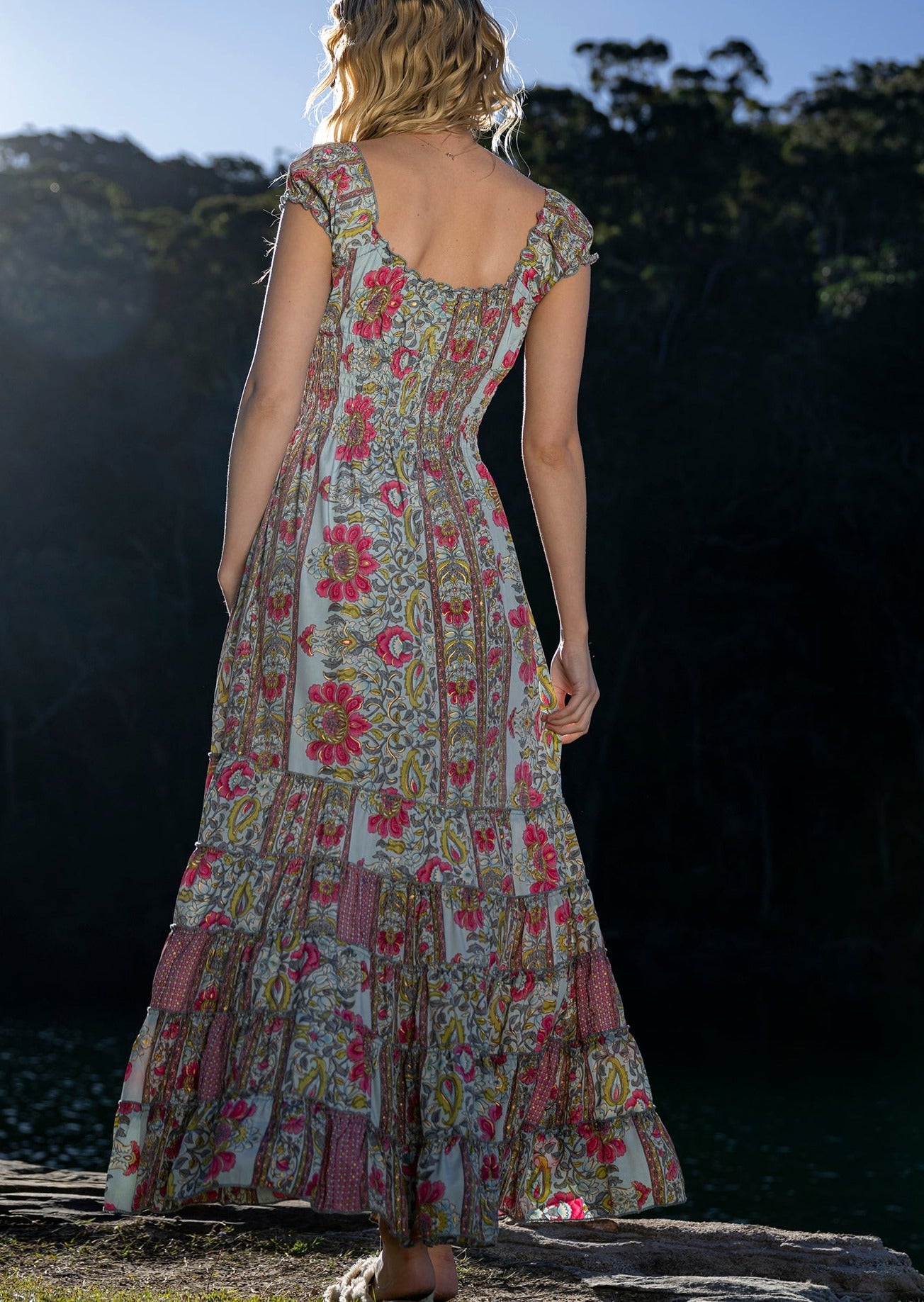 Naomi Rosa Maxi Dress L