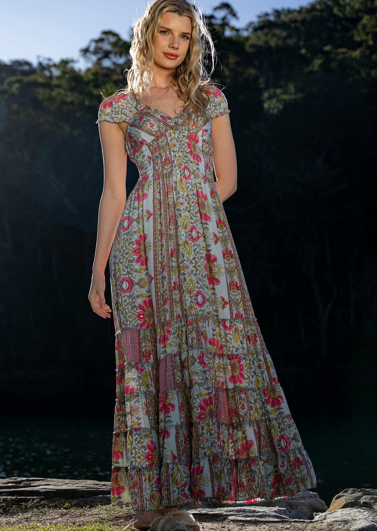 Naomi Rosa Maxi Dress L