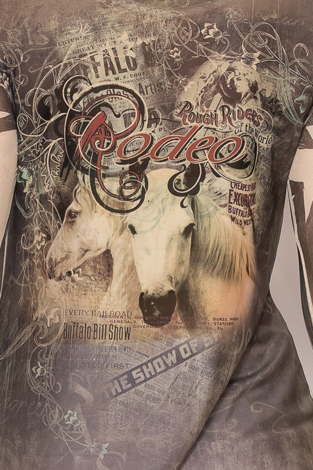 Long Sleeve Mesh Top Rodeo