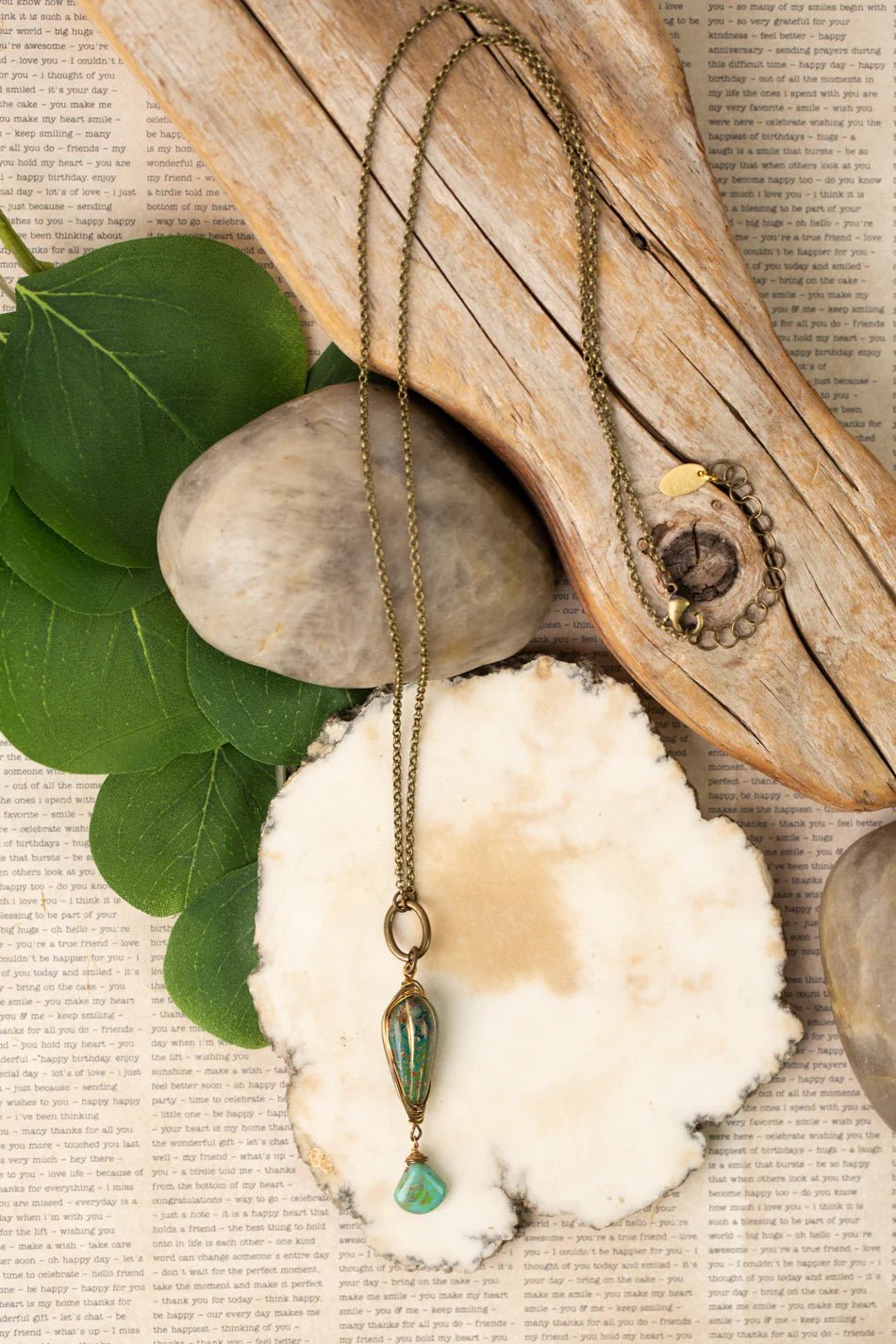 Rustic Creek Simple Necklace N049 - Vintage Vault Boutique