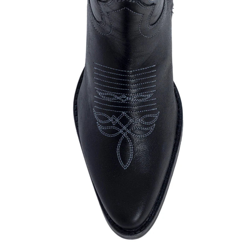 Ebony Stitched Western Tall Boot