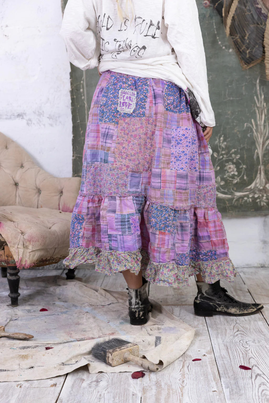 Skirt 158 Spirit Warrior Pissarro Skirt Madras Allium