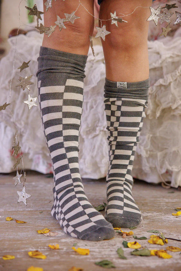 Sock 138 Check OTK Sock Black Piano Key