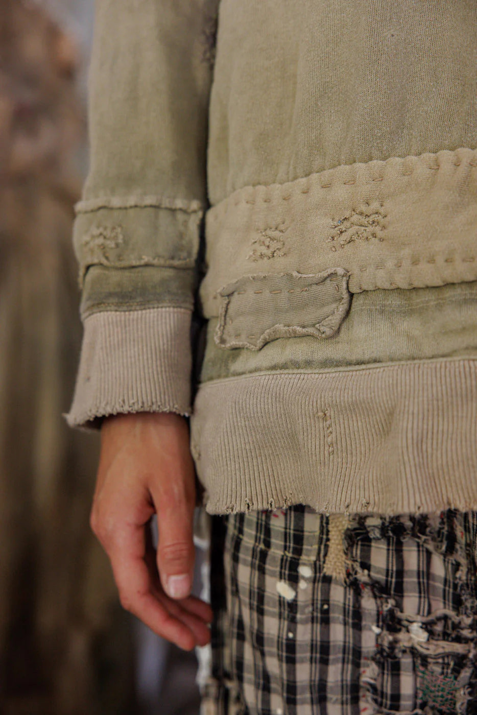 Top 2128 Fleece Riehl Henley Aged