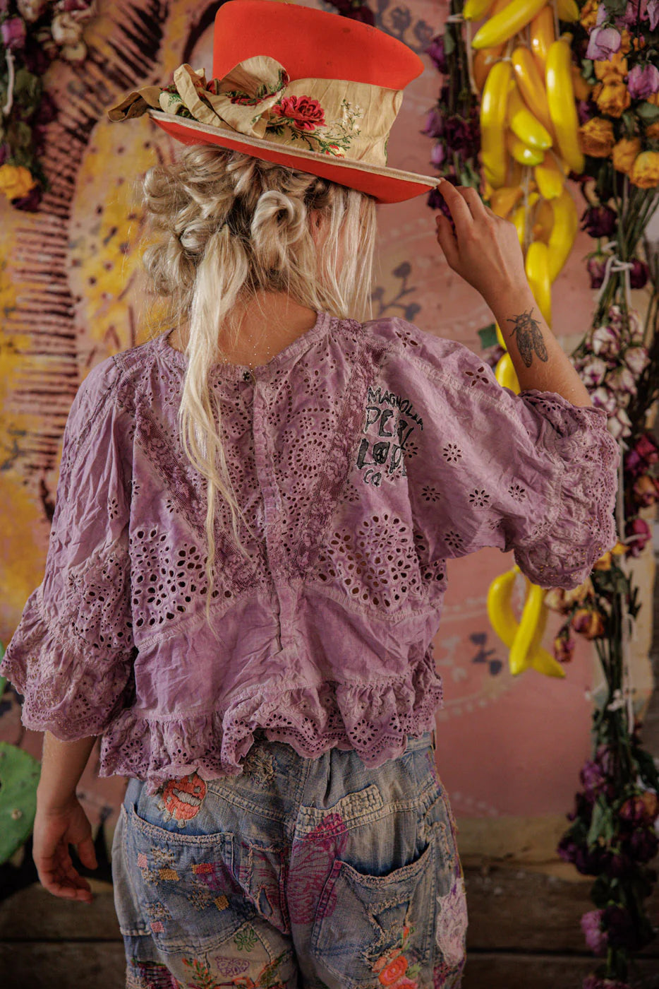 Top 2215 Eyelet Rosemary Blouse