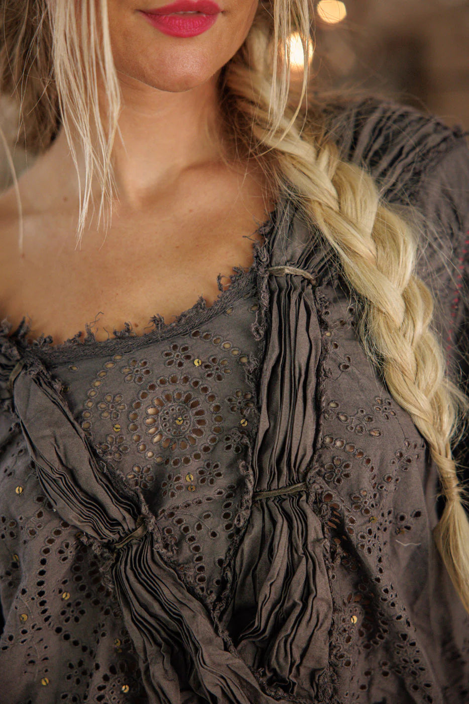 Top 2239 Eyelet Nonnie Belle Blouse