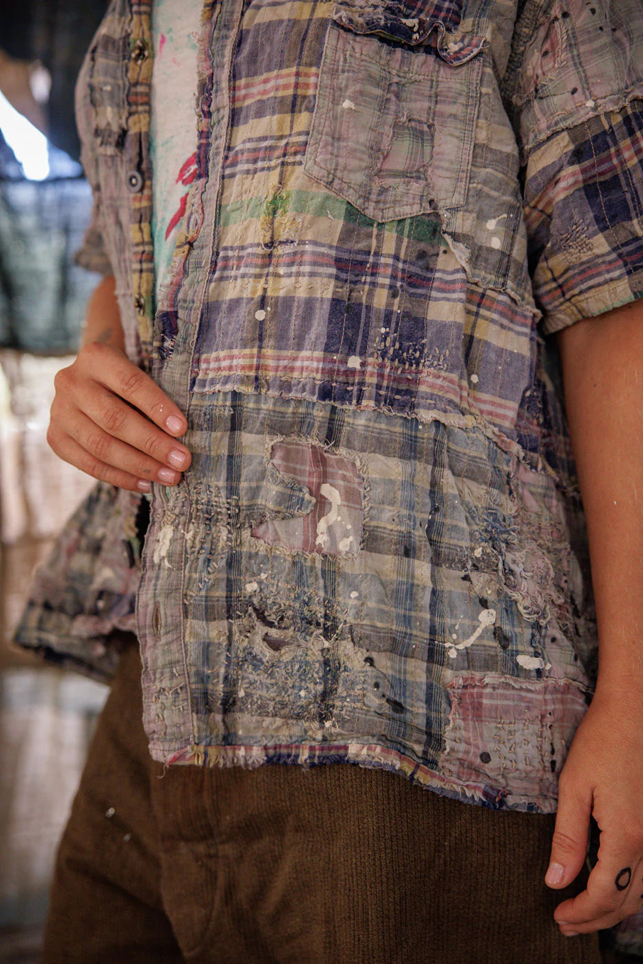 Top 2569 YD Patchwork Perletta Shirt