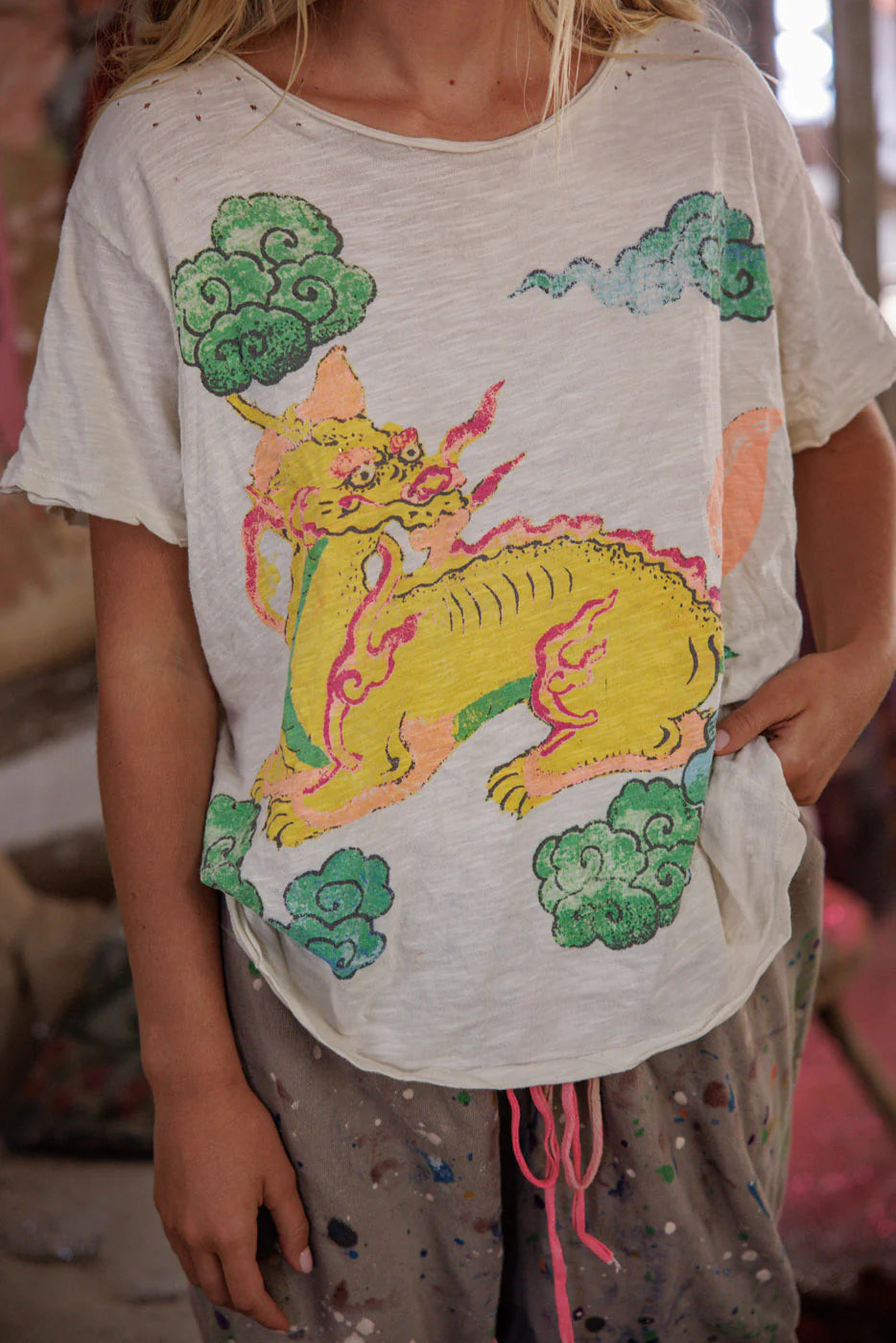 Top 2664 Yeats Magic Dragon Tee