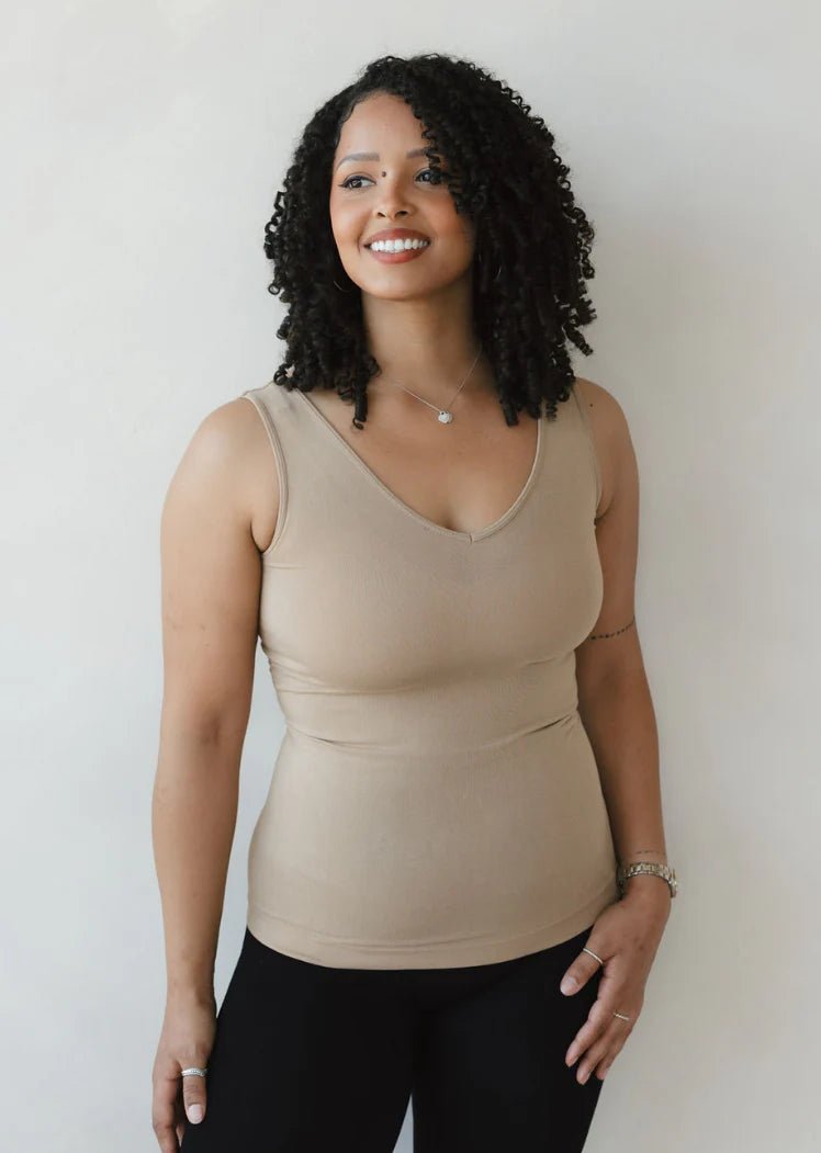 Reversible Solid Tank - Vintage Vault Boutique