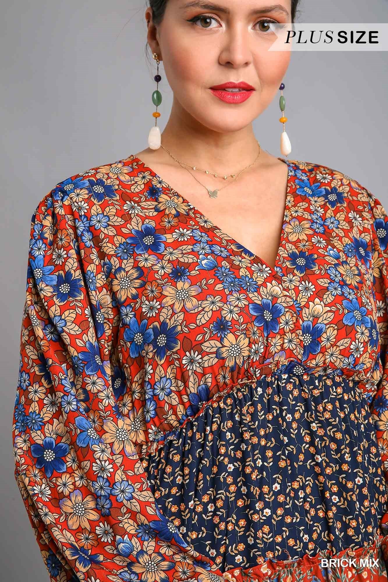 Floral Print Midi Dress