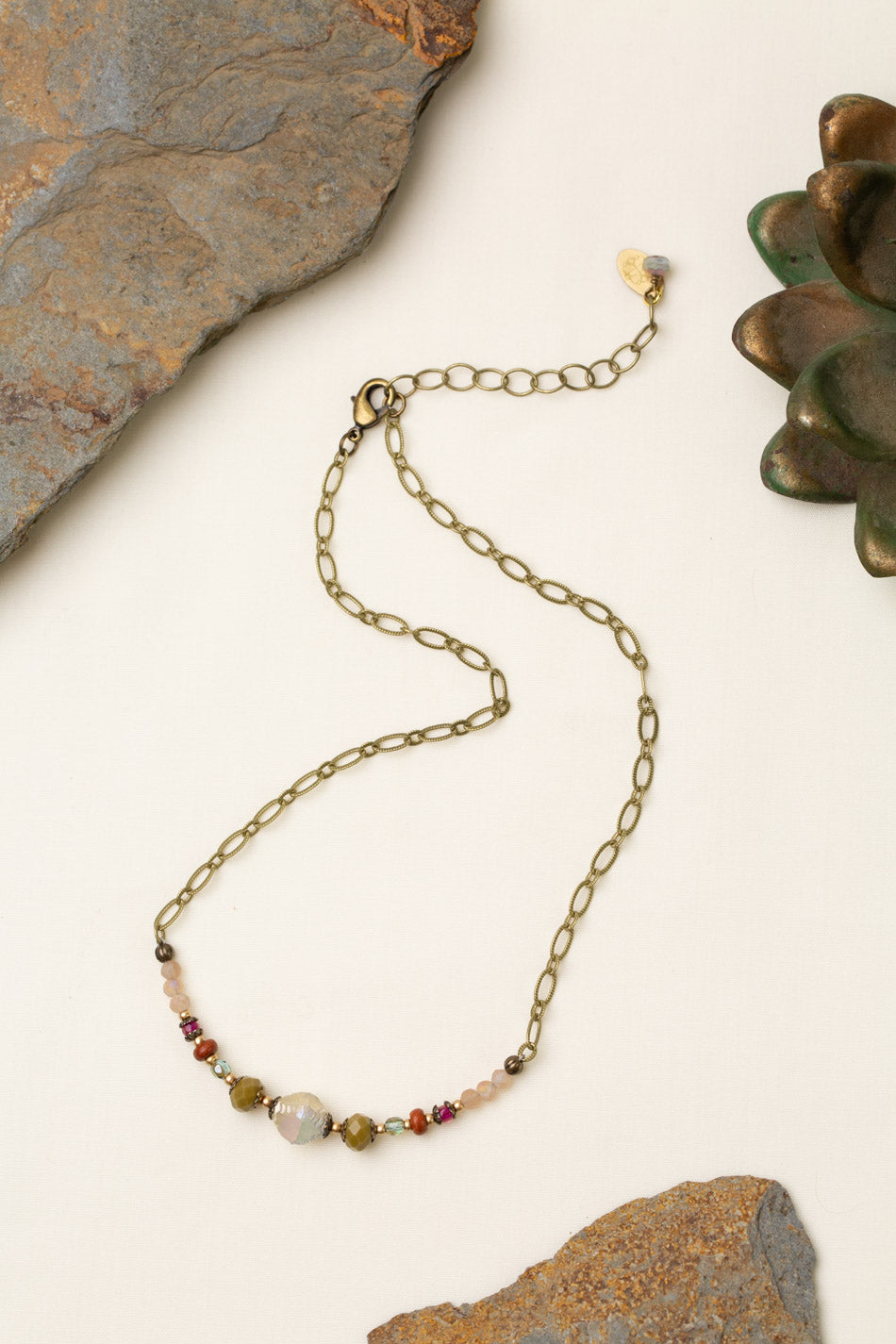 Wildflower Collage Necklace 001N