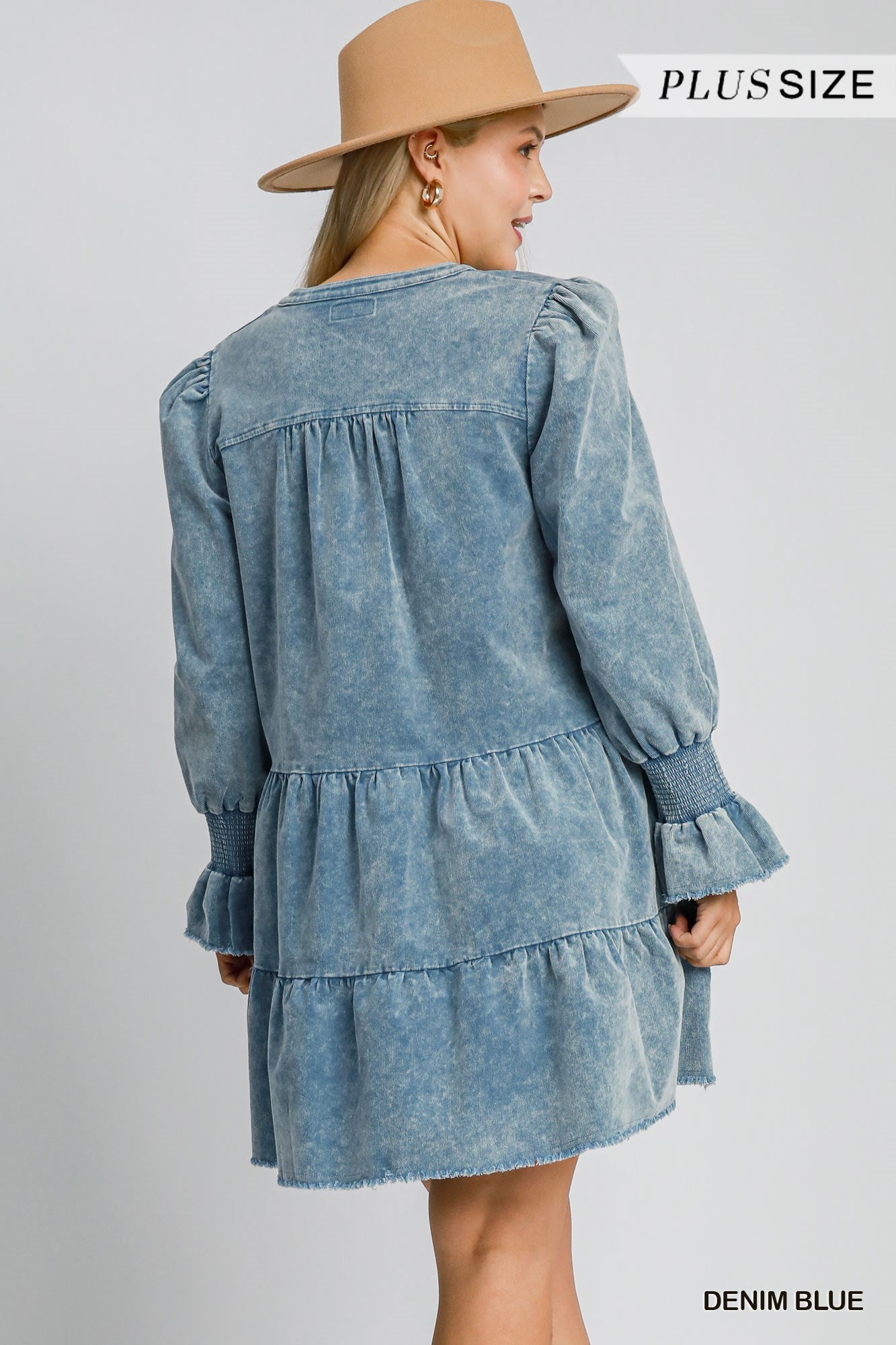 Stone Washed Corduroy Dress