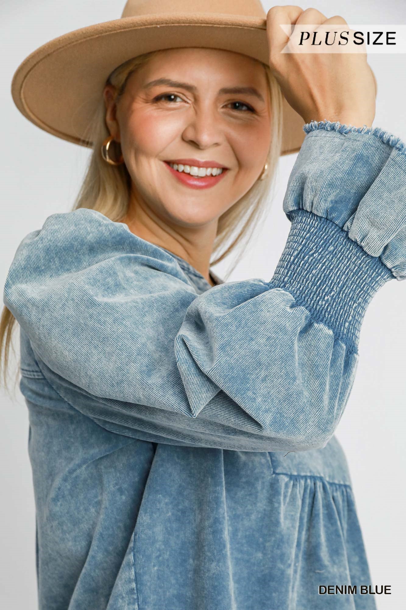 Stone Washed Corduroy Dress