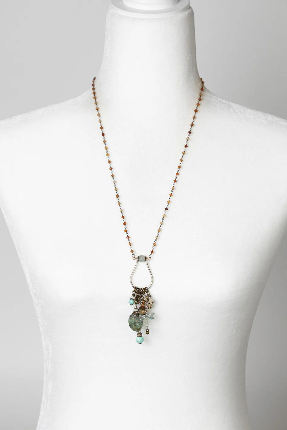 Wisdom Within Dragonfly Cluster Necklace N006