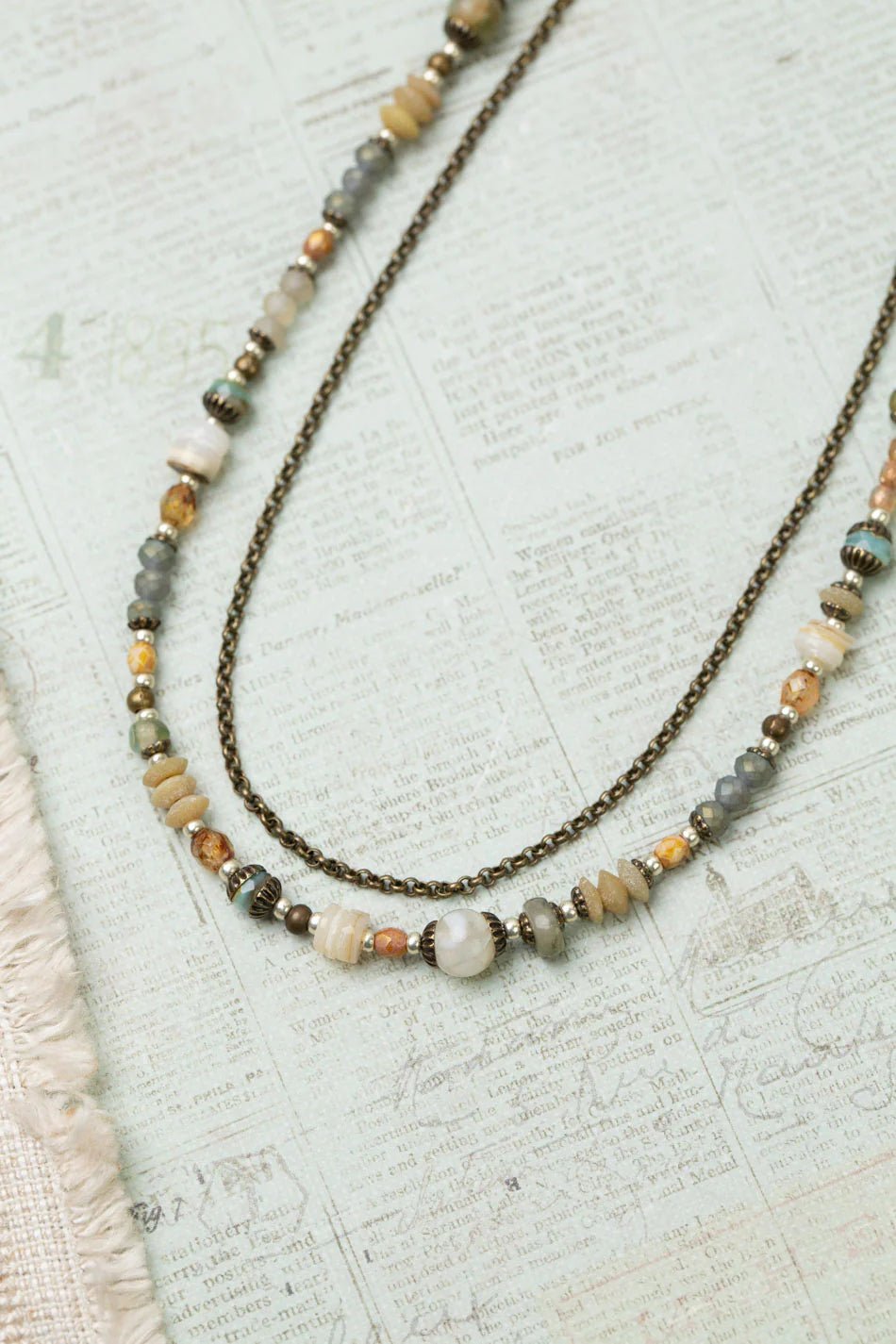 Wisdom Within Multistrand Necklace N007 - Vintage Vault Boutique