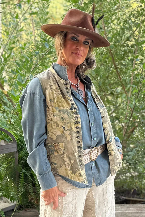 Mesmerized Vest - Vintage Floral