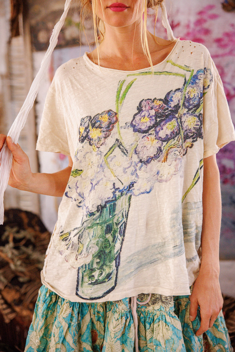 Top 2376 Vincent Still Life Tee Moonlight