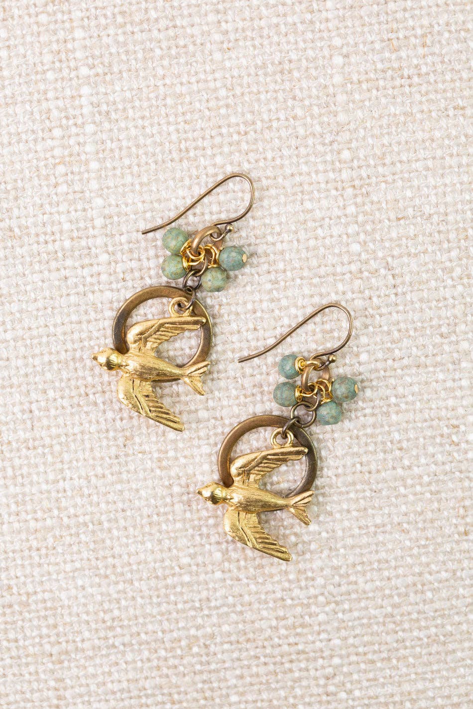 Folklore Czech Glass Statement Earrings E024 - Vintage Vault Boutique