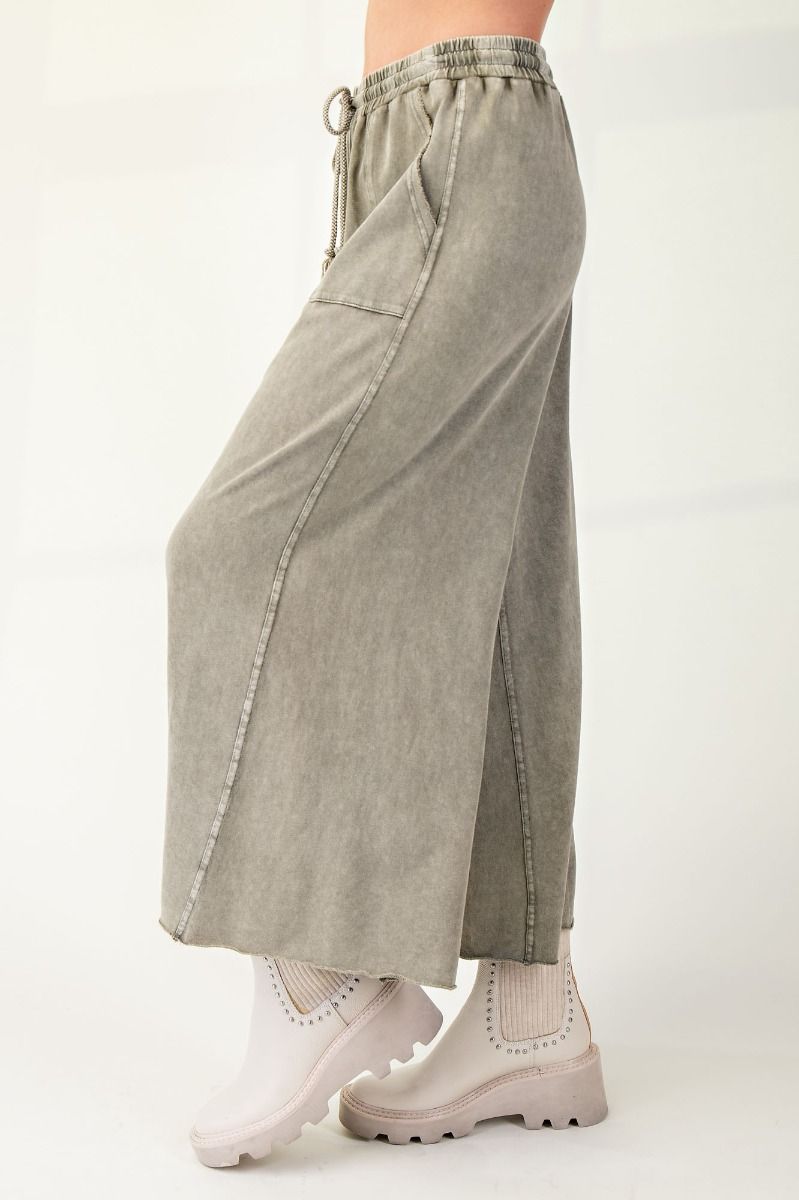 Ash Terry Knit Wide Leg Pants