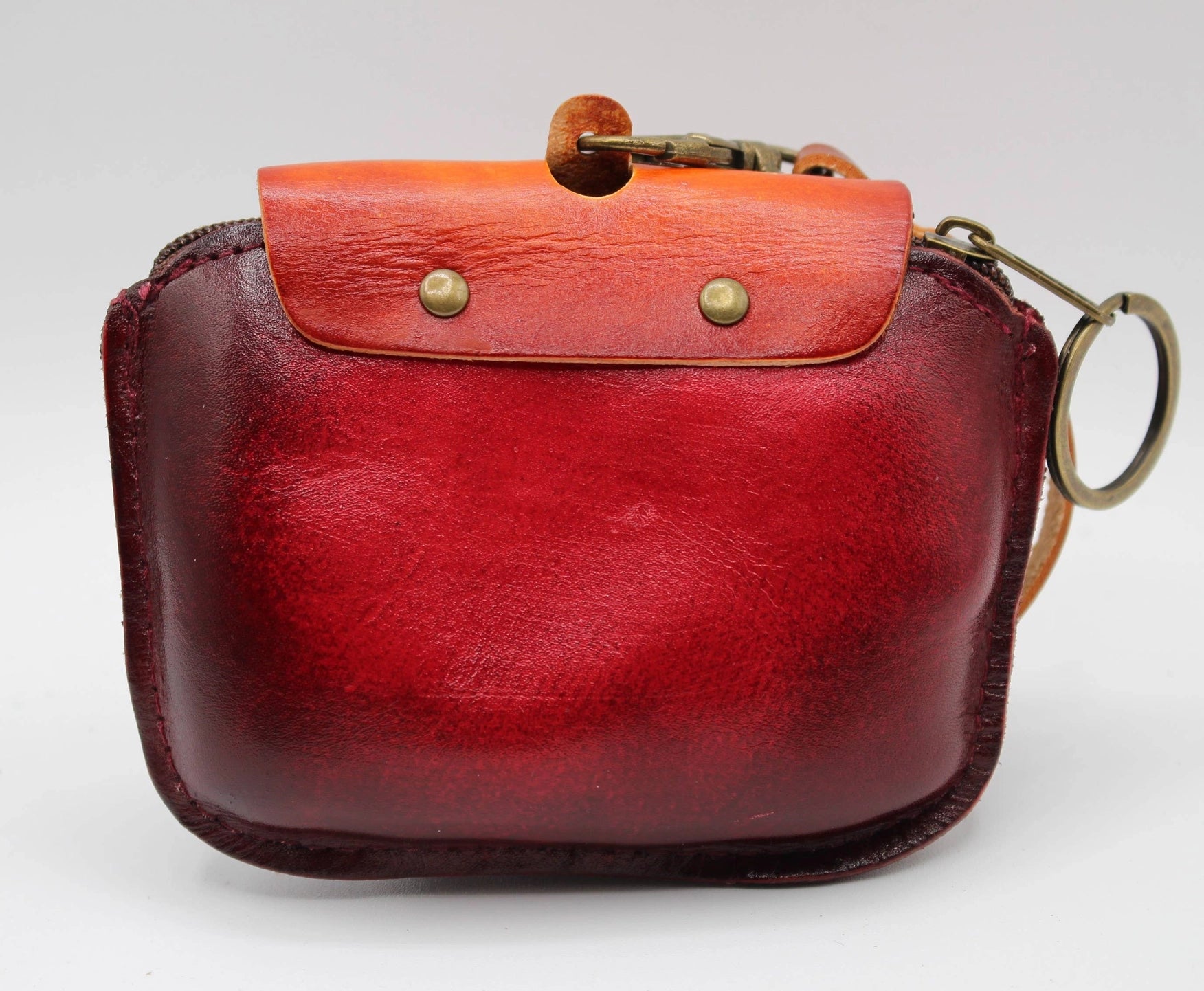 Leather Ladybug on Leaf Coin Purse - Vintage Vault Boutique