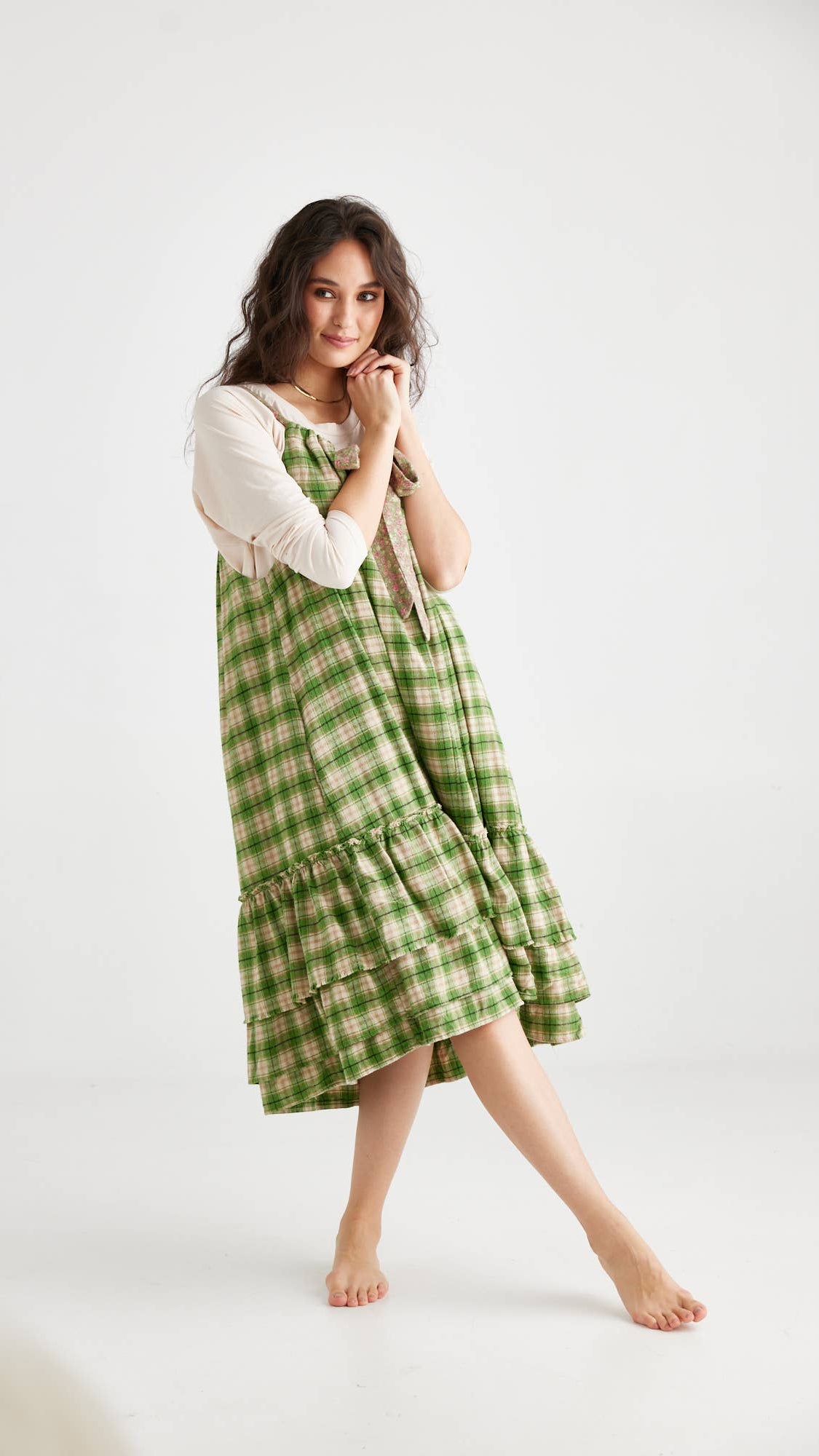 London Dress: Leaf Green