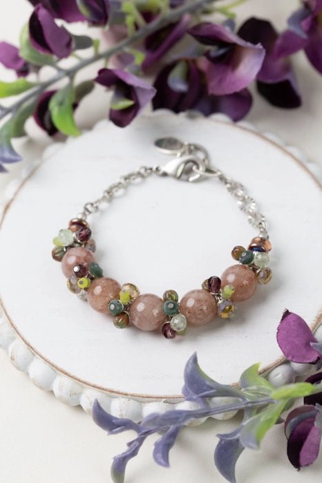 Water Lily Multistrand Bracelet B011 - Vintage Vault Boutique
