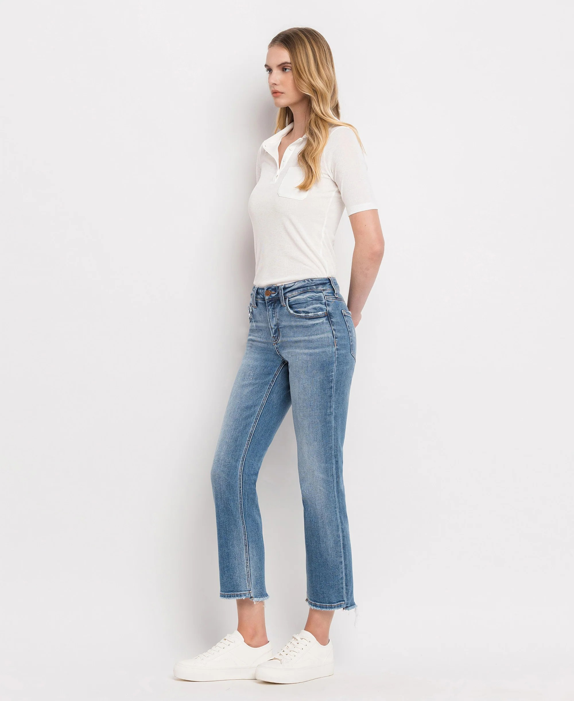 Stately - Mid Rise Crop Straight Jean