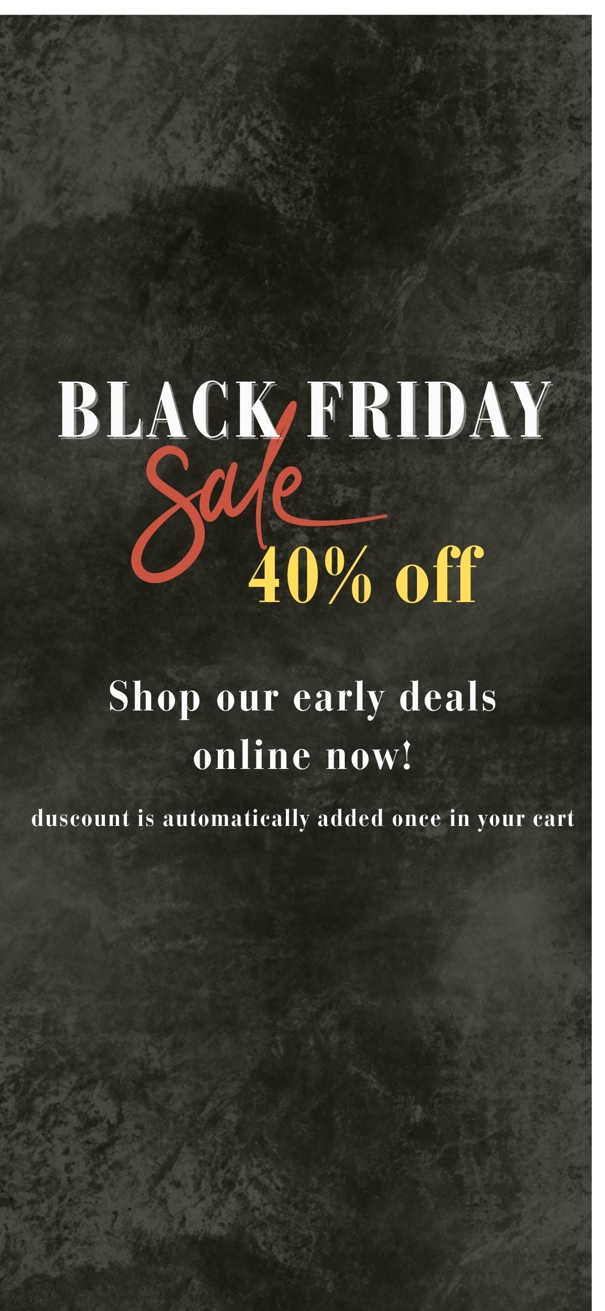 Black Friday SALE