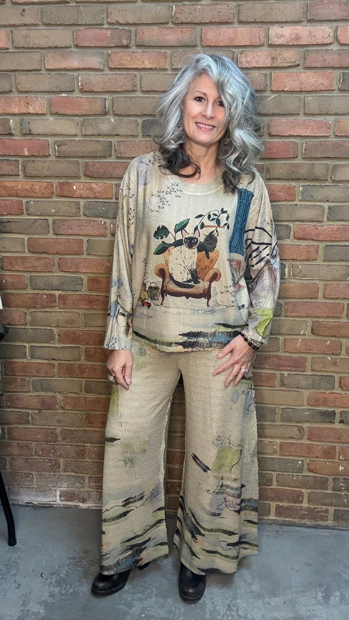 Wide Leg Palazzo Pants - Vintage Vault Boutique