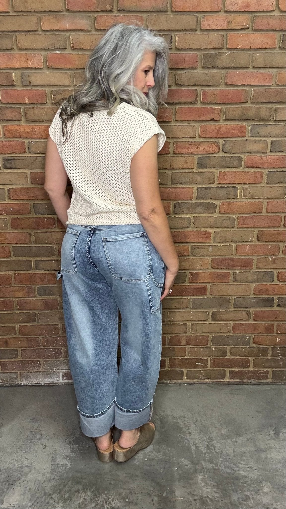 Washed and Worn Slim Barrel Jean - Vintage Vault Boutique