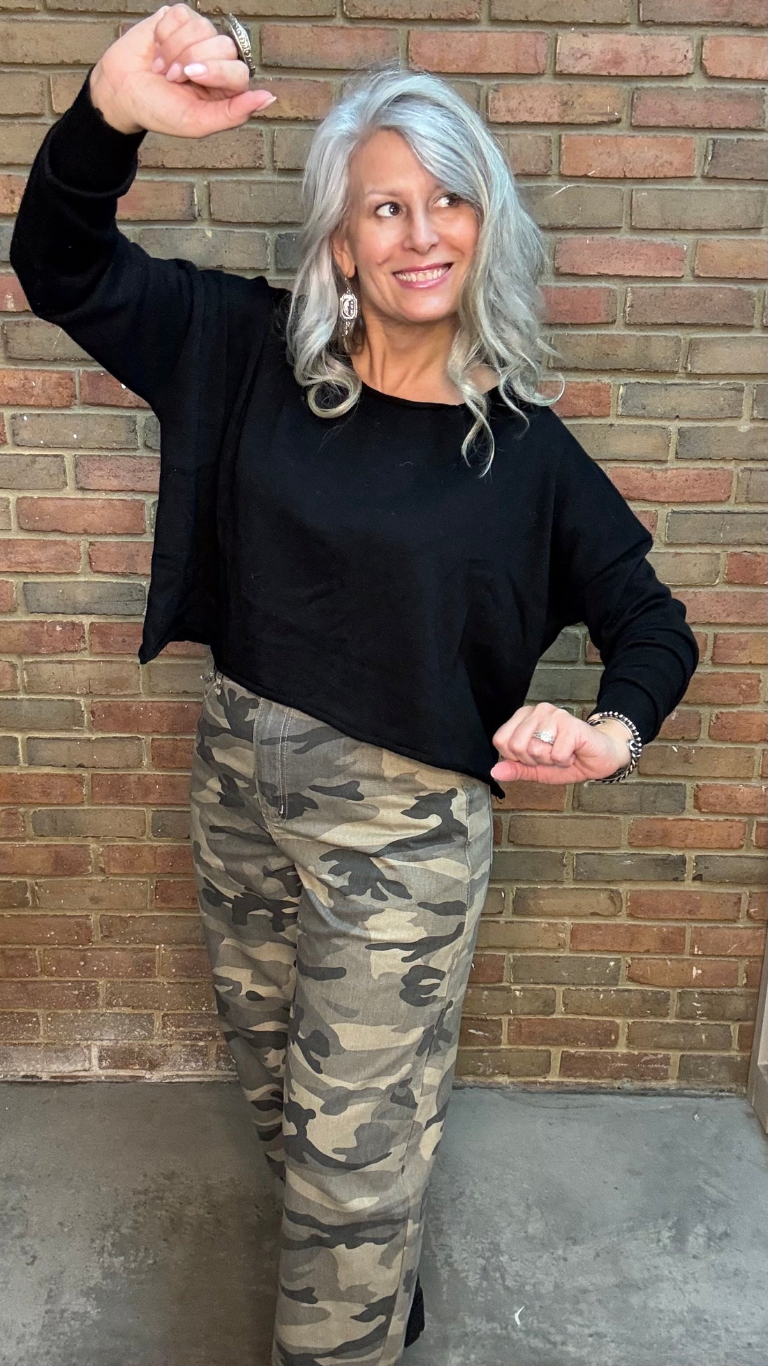 Black Sweater Crop Top