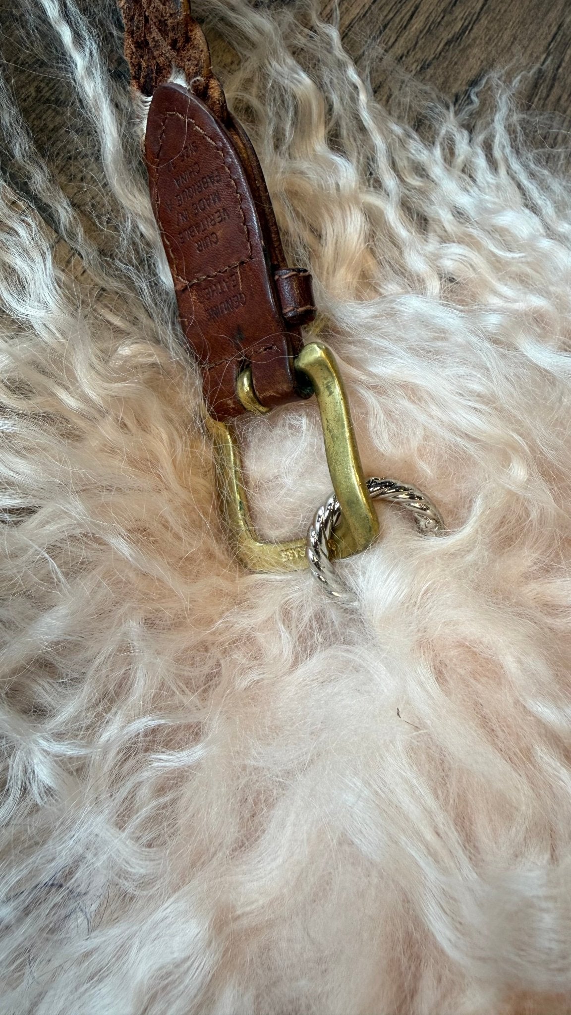 Large Pink Mongolian Fur Bag - Vintage Vault Boutique