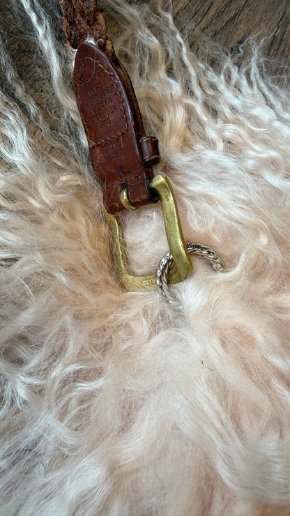 Large Pink Mongolian Fur Bag