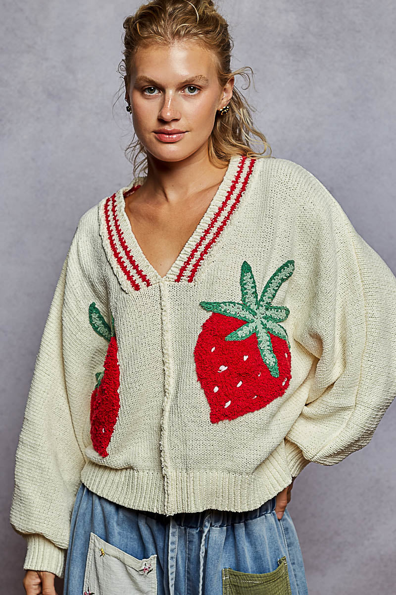 Strawberries on Cream Sweater