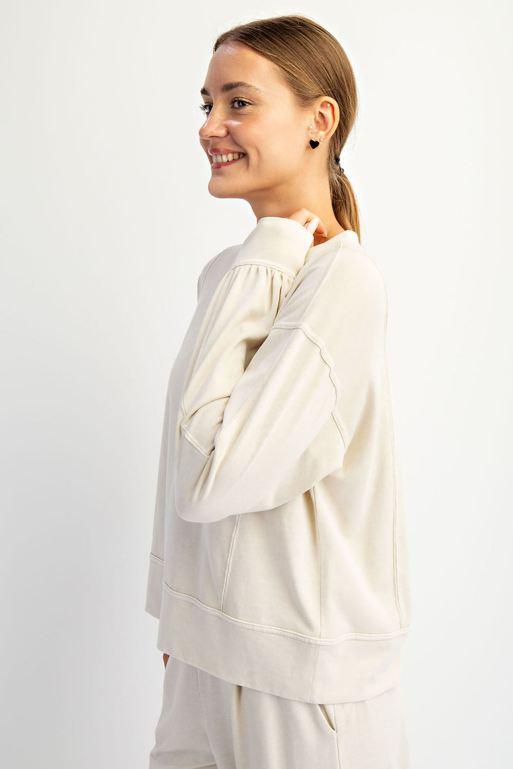 Taupe Long Sleeve Top