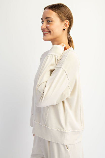 Taupe Long Sleeve Top