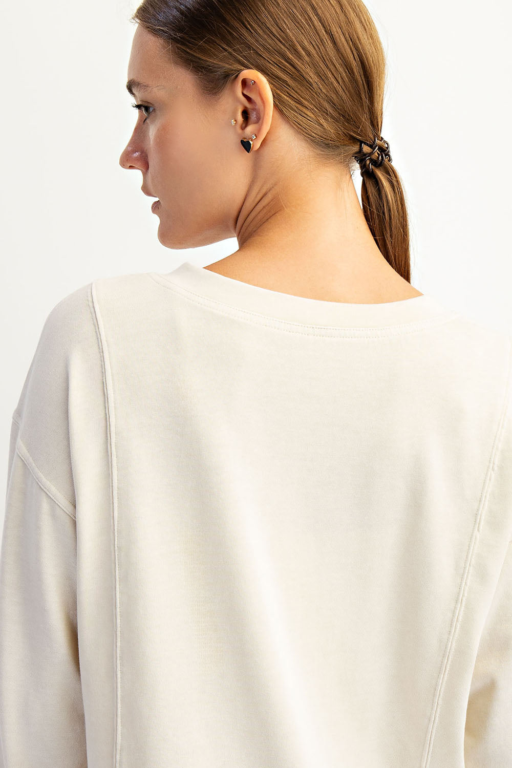 Taupe Long Sleeve Top