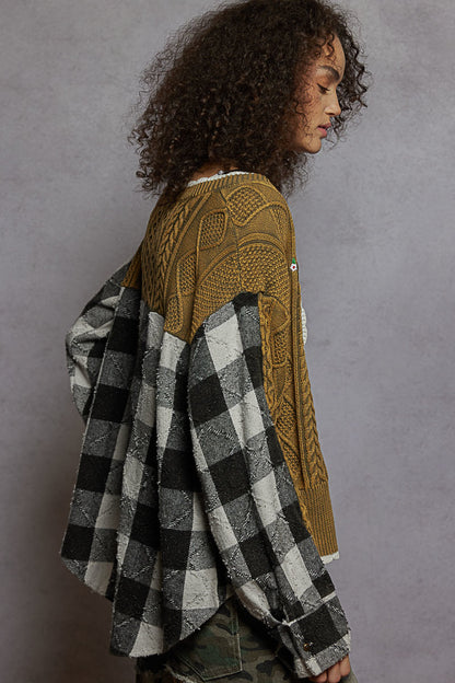 Olive Mixed Up Sweater